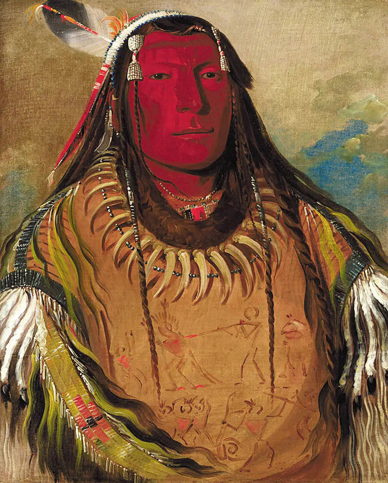 Pa-ris-ka-roó-pa, Dwa kruki, jeden szef - George Catlin