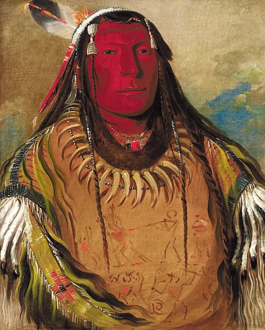 Pa-ris-ka-roó-pa, Dwa kruki, jeden szef - George Catlin