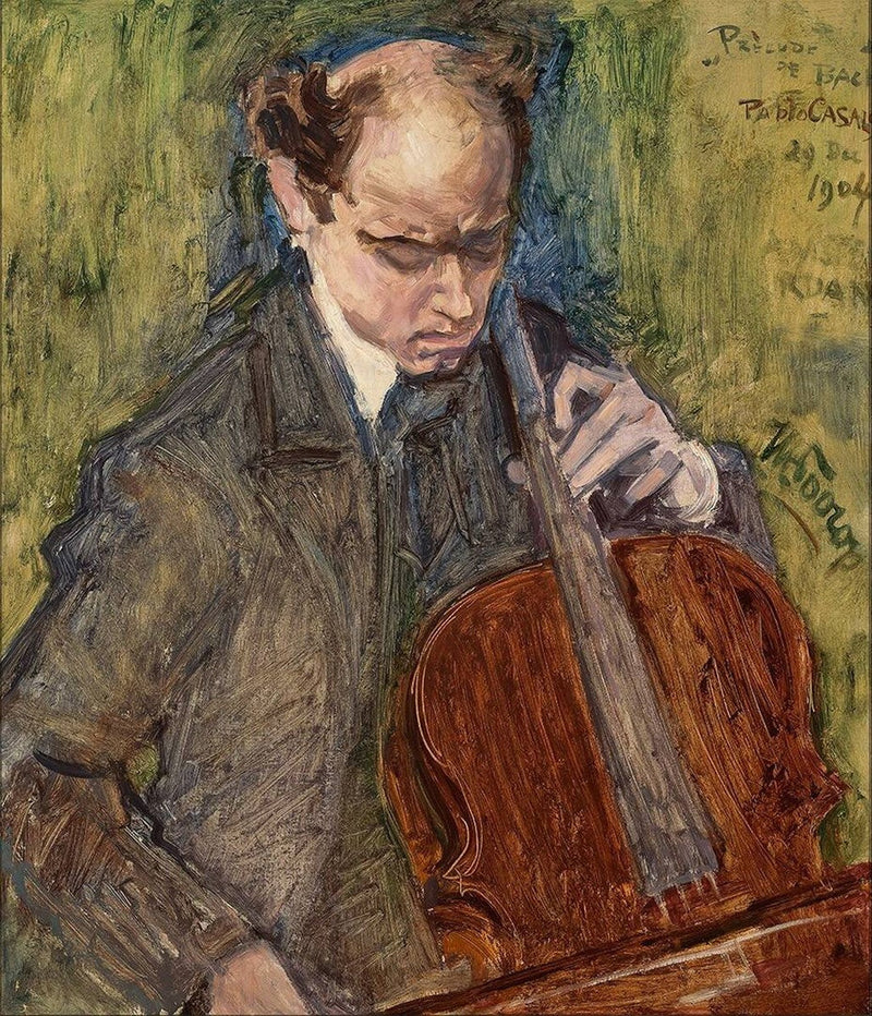 Pablo Casals grający na wiolonczeli - Jan Toorop