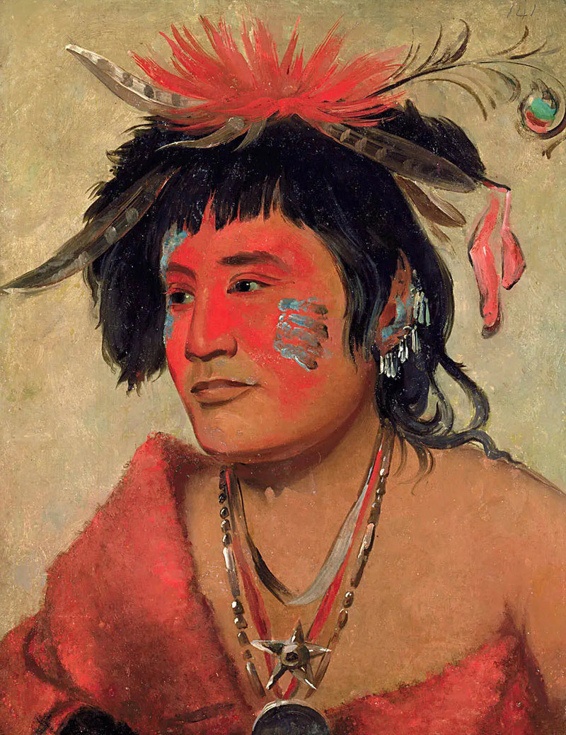 Pah-shee-náu-shaw, wojownik - George Catlin