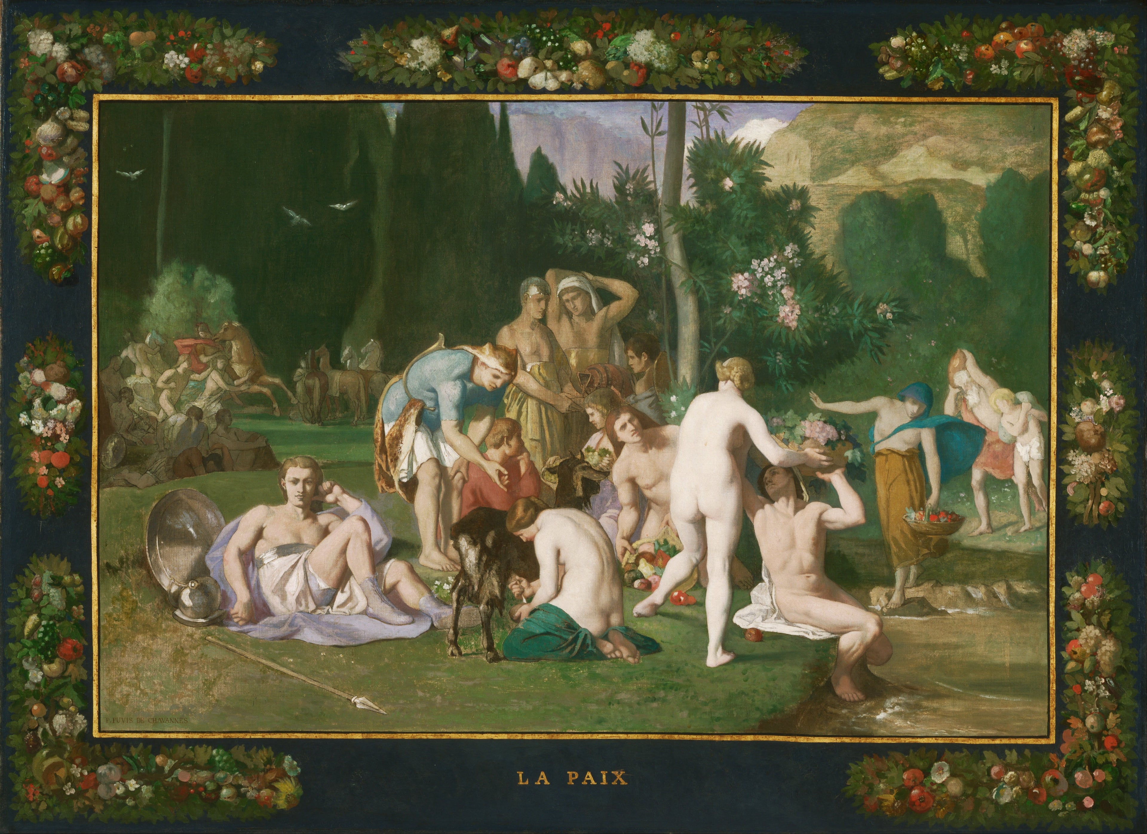 Paix - Pierre Puvis de Chavannes image 1 reproduction de peinture à l’huile
