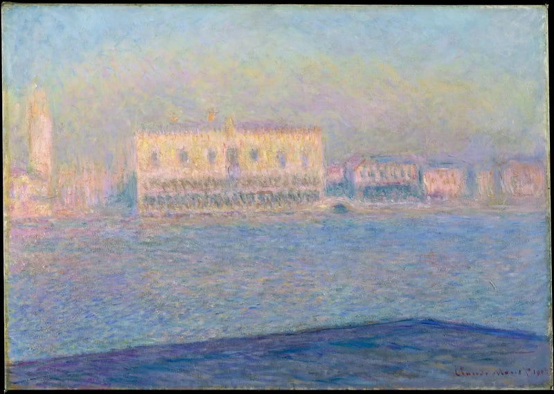Pałac Dożów widziany z San Giorgio Maggiore W1755 - Claude Monet