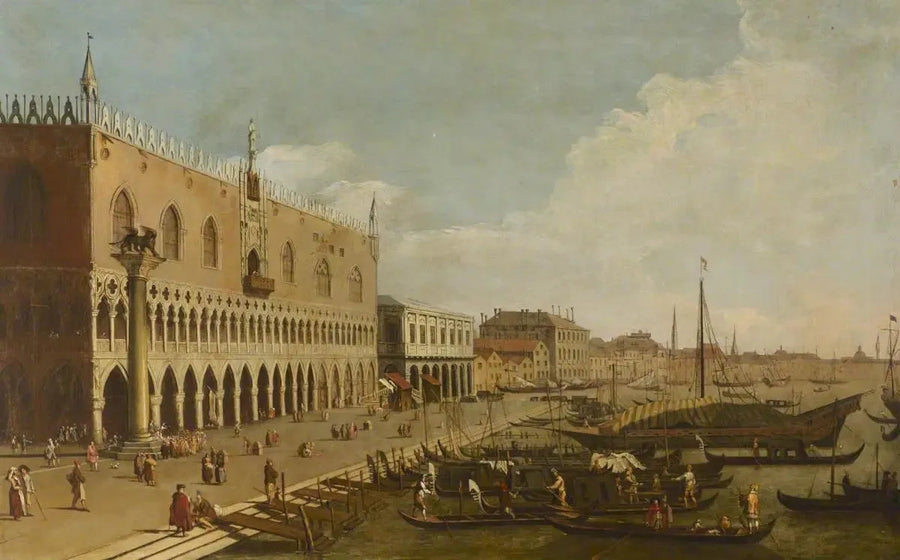 Pałac Ducale i Riva degli Schiavoni, Wenecja - Canaletto