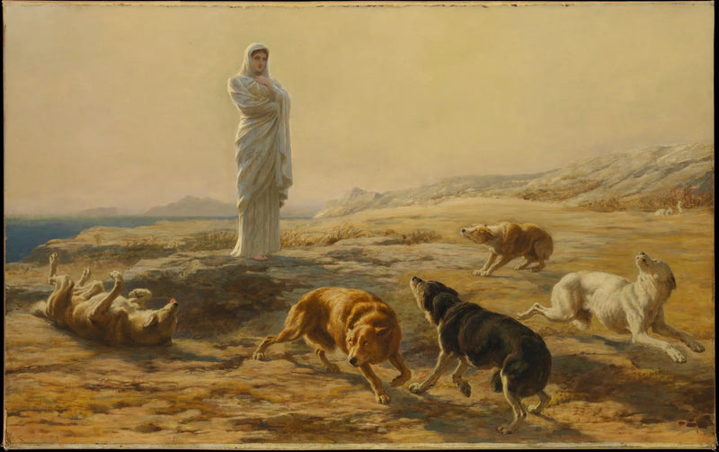 Pallas Atena i psy pasterza - Briton Rivière