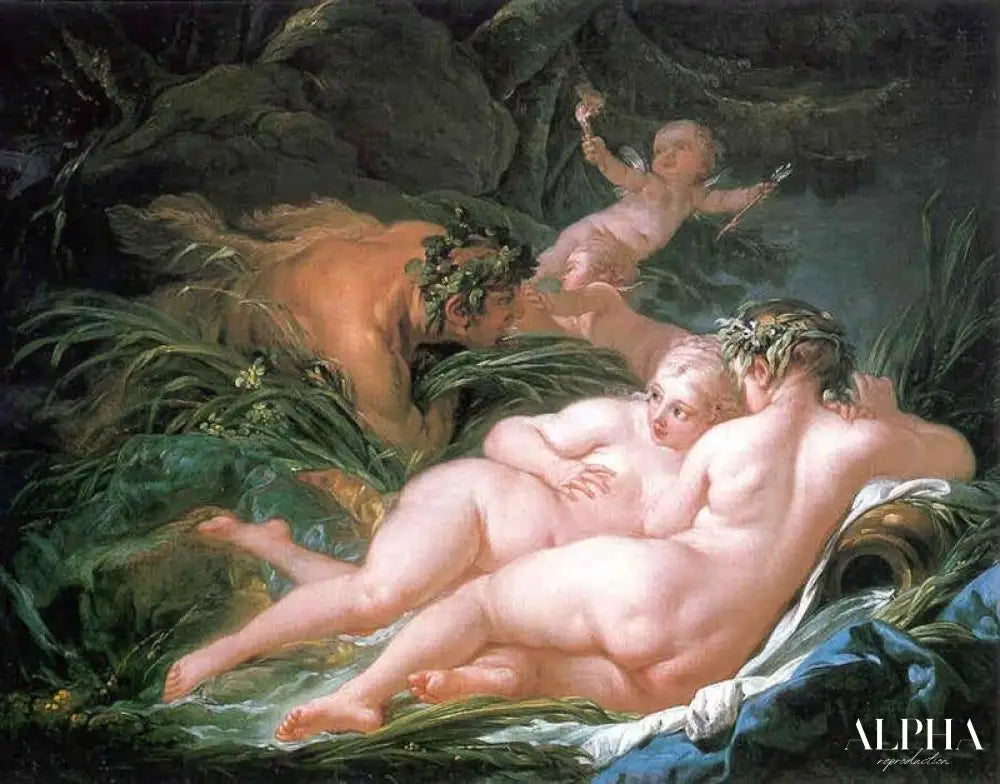 Pan and Syrinx - François Boucher - Reproductions de tableaux et peintures haut de gamme