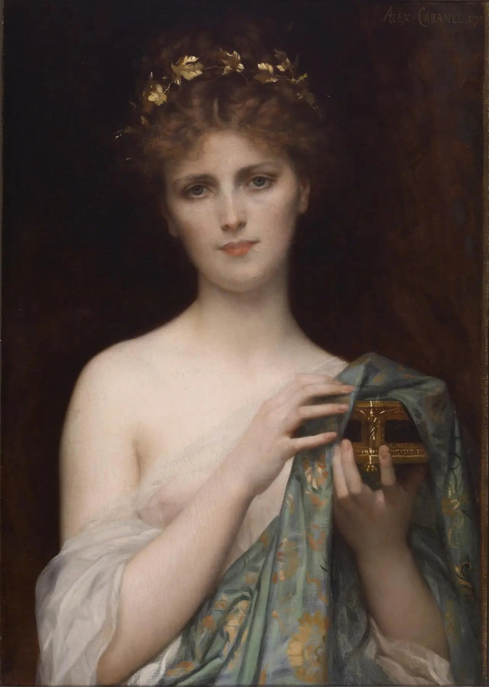 Pandore - Alexandre Cabanel image 1 copie peinte à la main à l’huile