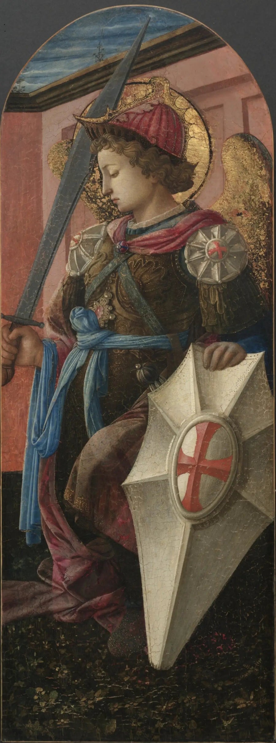 Panel z tryptyku: Archanioł Michał - Fra Filippo Lippi