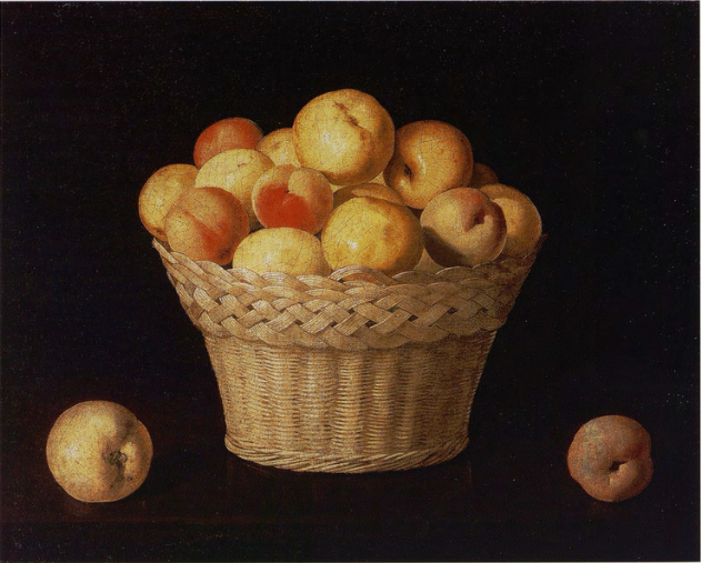 Kosz z jabłkami i brzoskwiniami - Francisco de Zurbarán