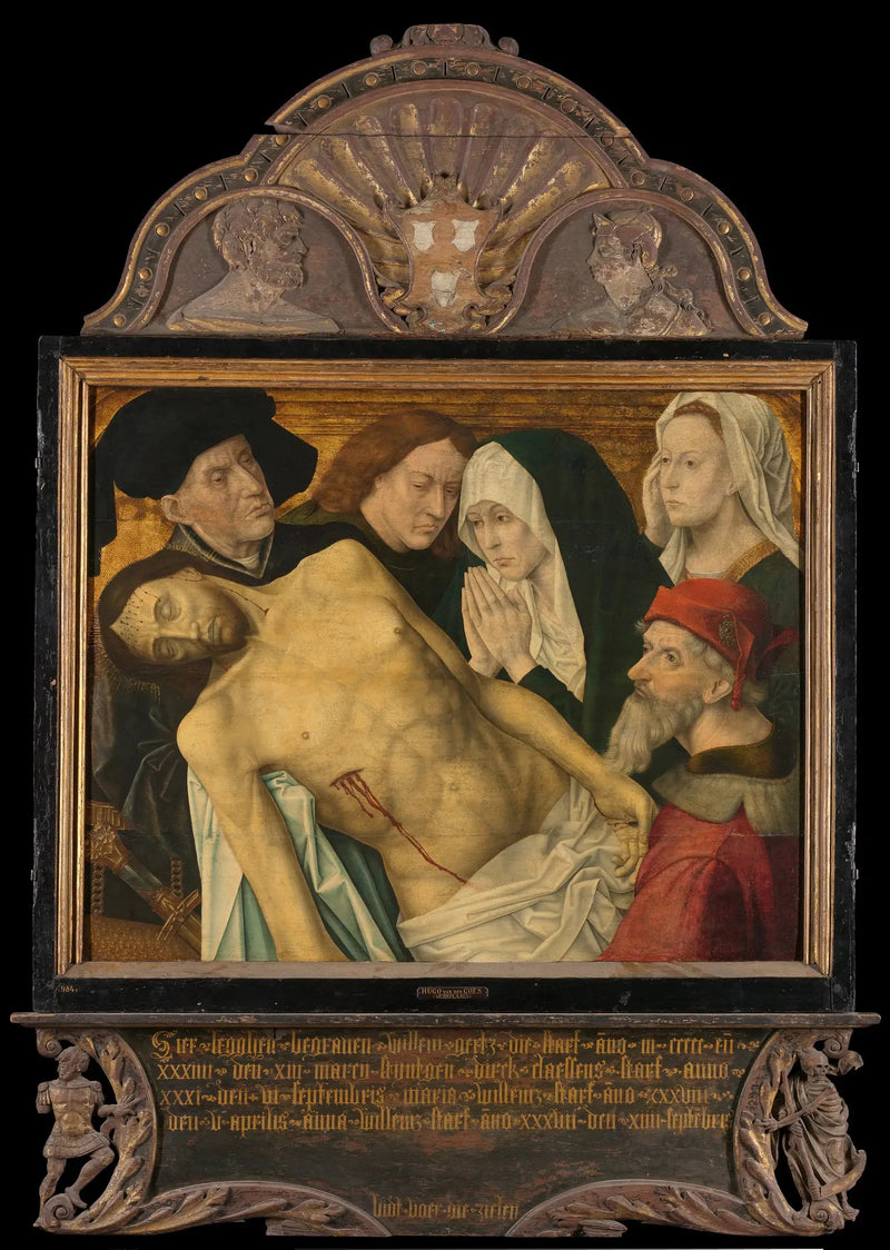 Centralny panel triptyku upamiętniającego, dawniej nazywany triptykiem upamiętniającym Gertz, z Lamentacją - Hugo van der Goes