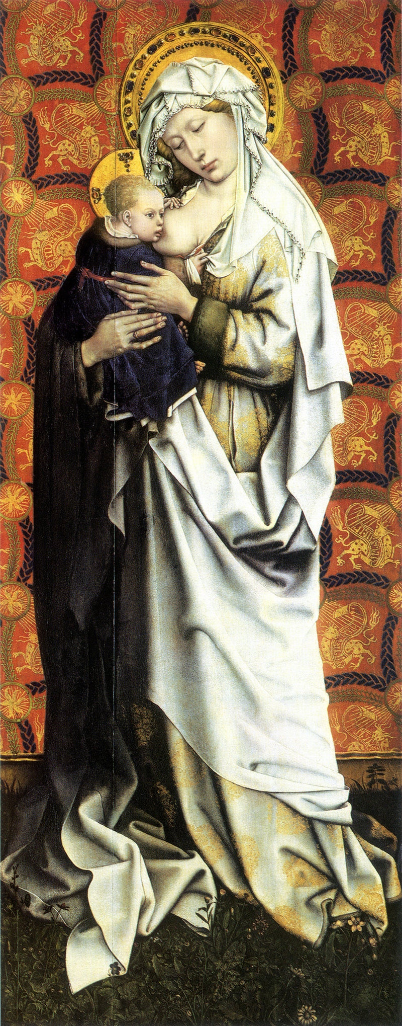 Panele z Flémalle: Matka Boska stojąca - Robert Campin