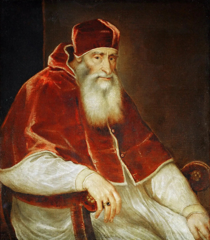 Papież Paweł III Farnese (1468-1549) - Titian