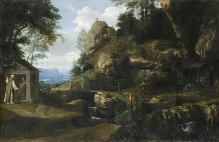 Paphnuce uwalniający Taję - Philippe de Champaigne