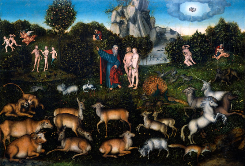 Rajski ogród - Lucas Cranach Starszy