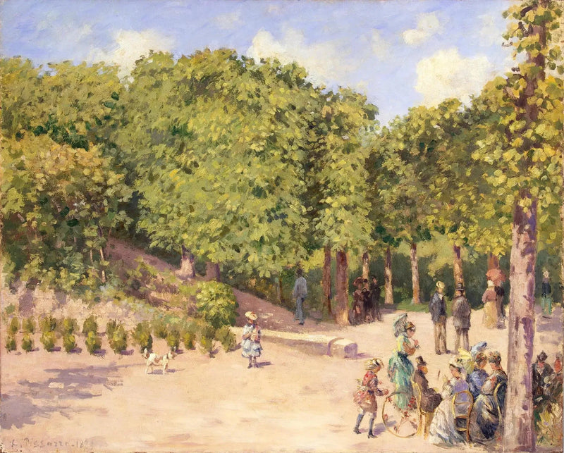 Park miejski w Pontoise - Camille Pissarro