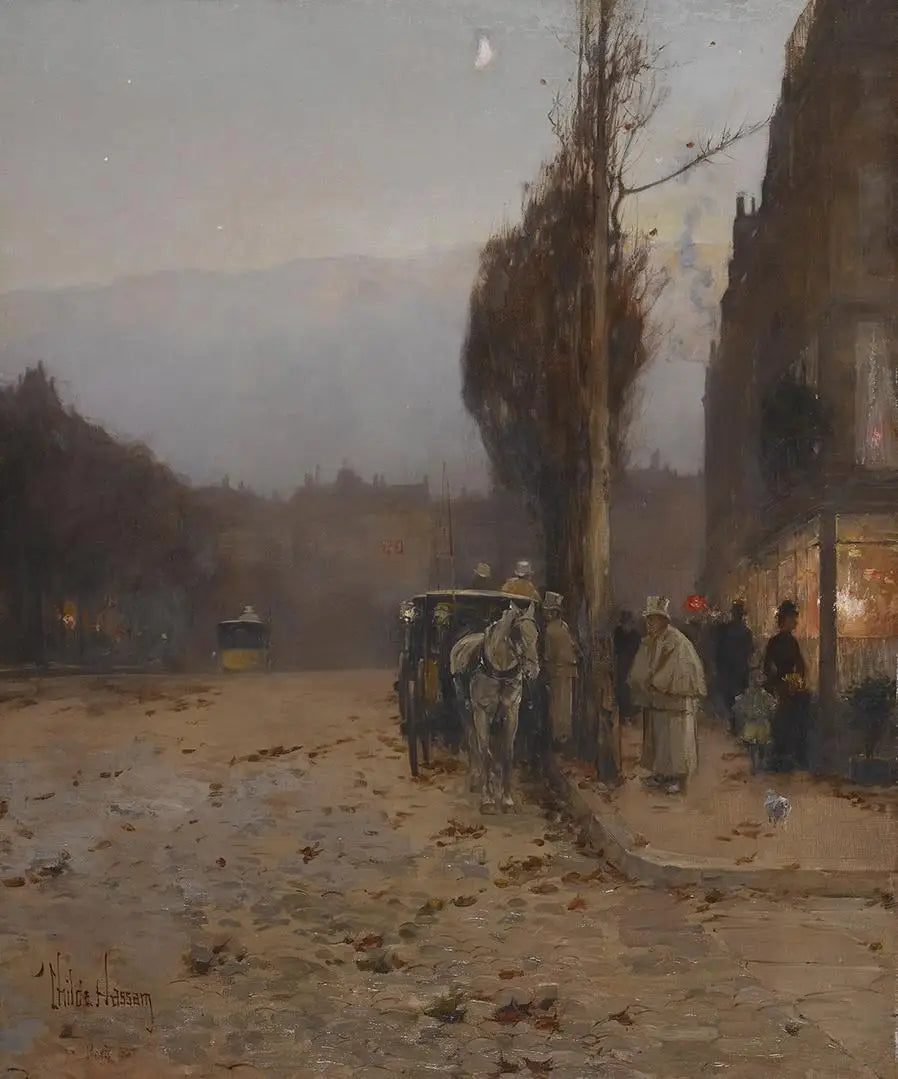 Paris au crépuscule - Childe Hassam - Alpha Reproduction