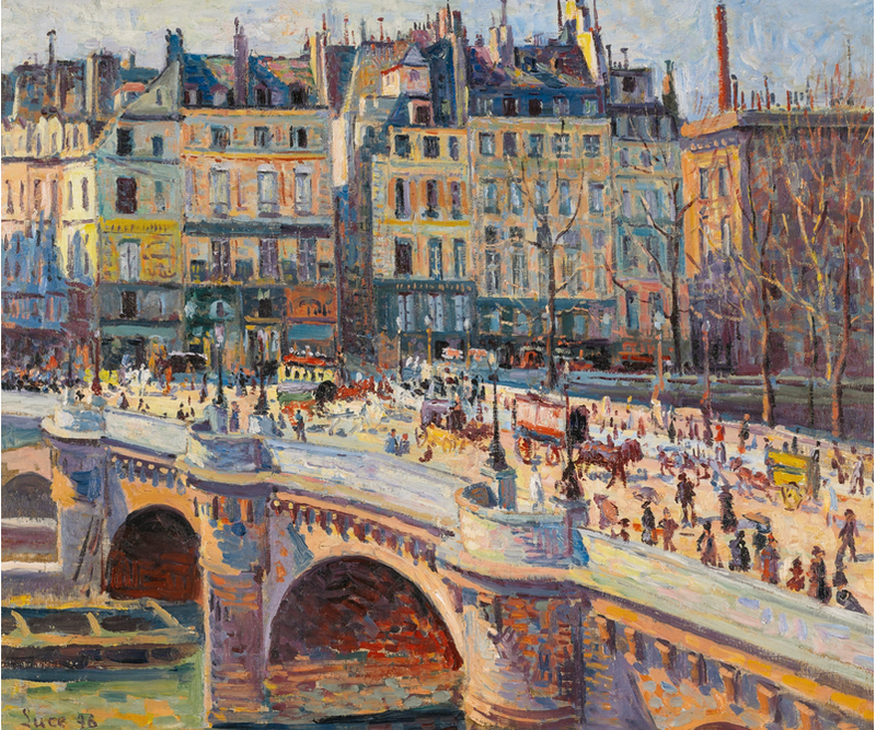 Paryż, Most Nowy i nabrzeże Conti - Maximilien Luce
