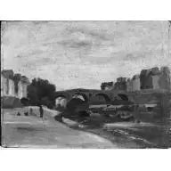 Paryż. Most Poniatowskiego - Jean-Baptiste Camille Corot