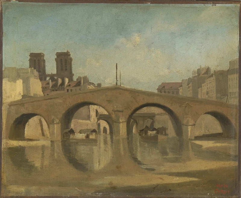 Paryż, Stary Most Świętego Michała - Jean-Baptiste Camille Corot
