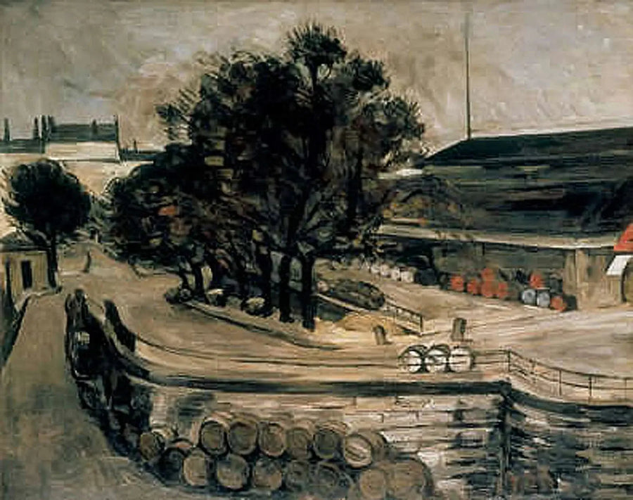 Paryż, nabrzeże Jussieu (hala win) - Paul Cézanne