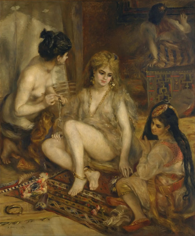 Paryżanki ubrane w Algierki - Pierre-Auguste Renoir