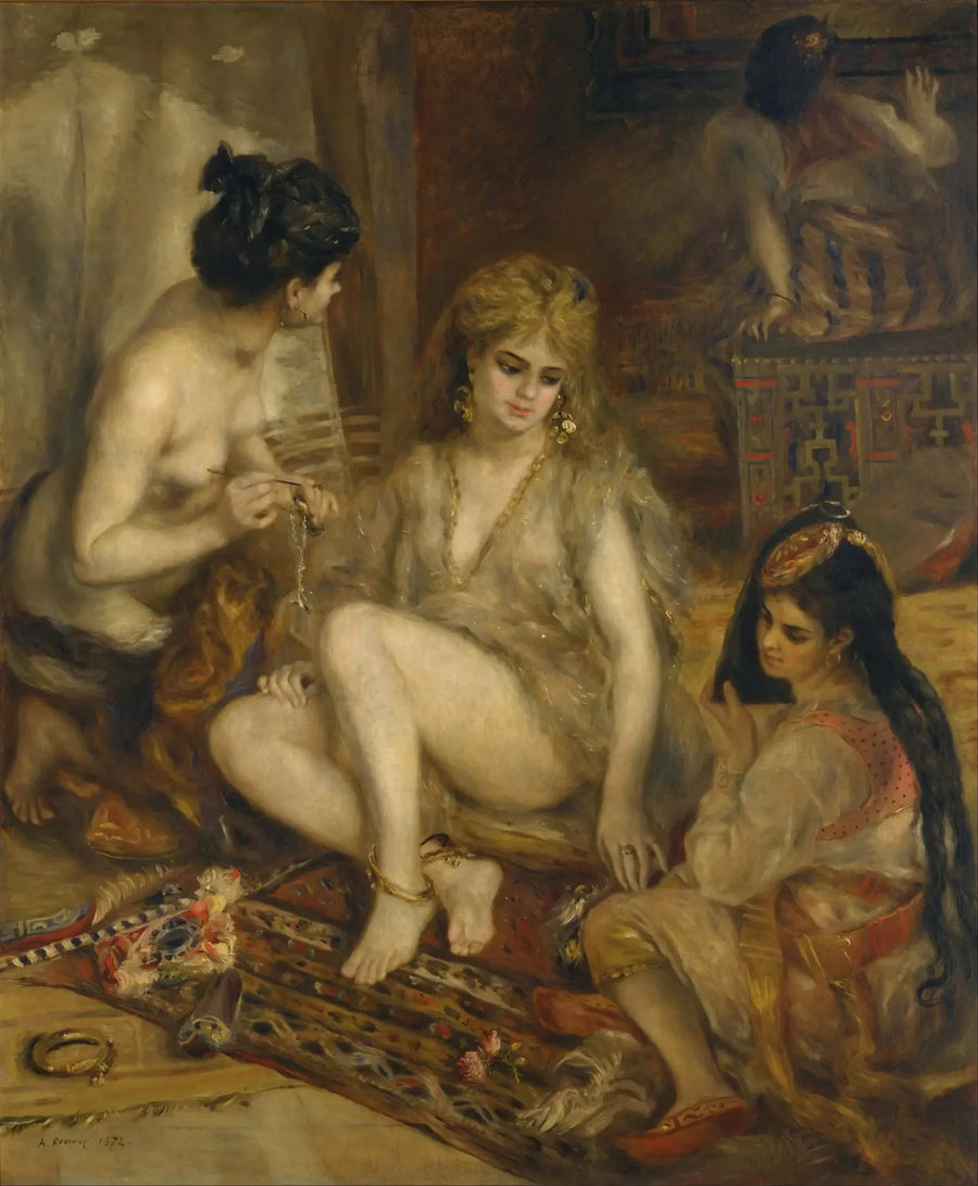 Paryżanki ubrane w Algierki - Pierre-Auguste Renoir