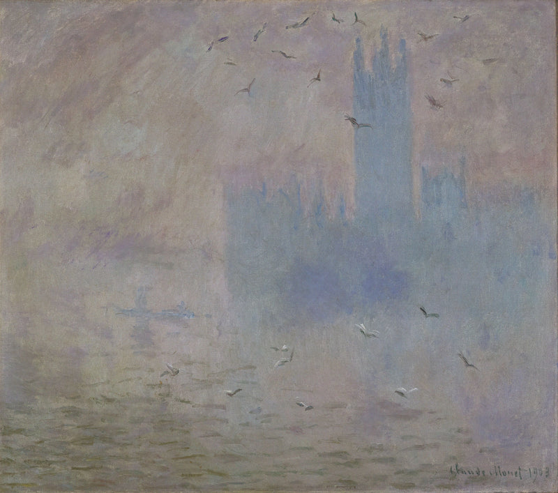 Parlament, mewy W1612 - Claude Monet