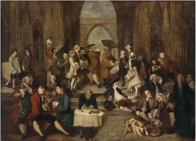 Parodia „Szkoły Ateńskiej” Rafaela - Joshua Reynolds