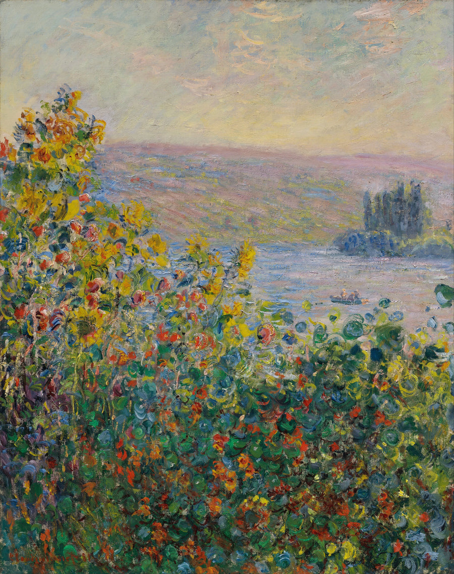 Klomby w Vétheuil W693 - Claude Monet