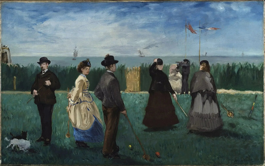 Część Croquet w Boulogne-sur-Mer - Édouard Manet