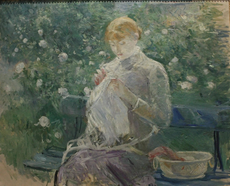 Pasie cousin w ogrodzie Bougival - Berthe Morisot