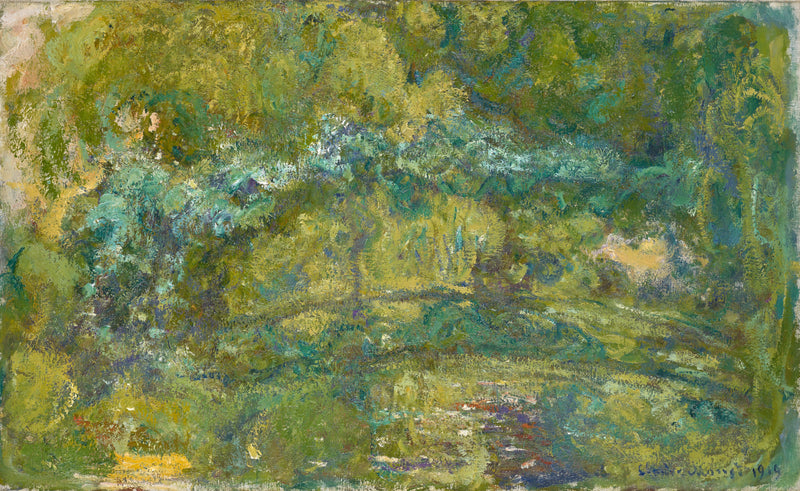 Most na stawie z nenufarami - Claude Monet