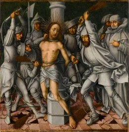Szara pasja: Biczowanie Chrystusa - Hans Holbein Starszy