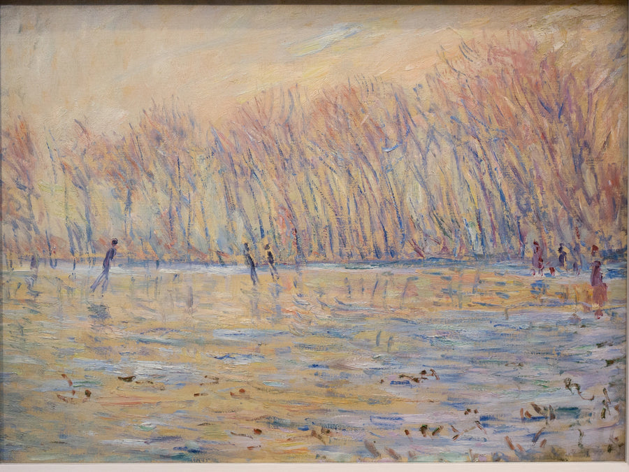 Łyżwiarze w Giverny - Claude Monet
