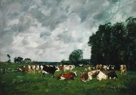 Pastwisko w Fervaques - Eugène Boudin