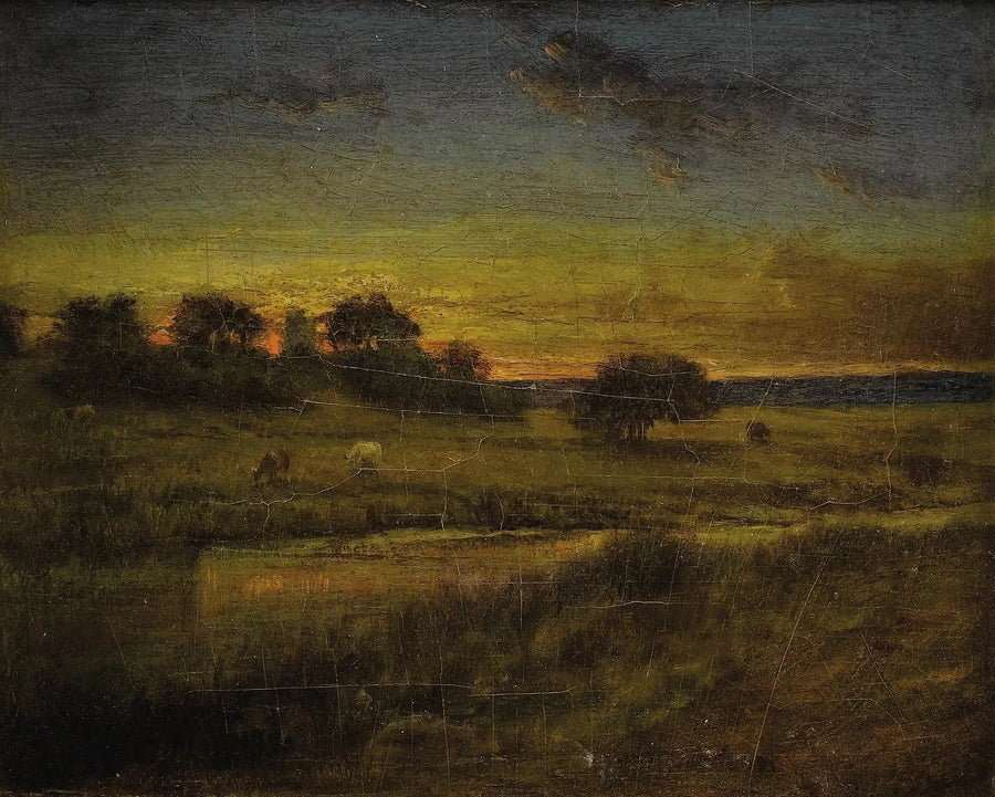 Pastwisko o świcie - George Inness