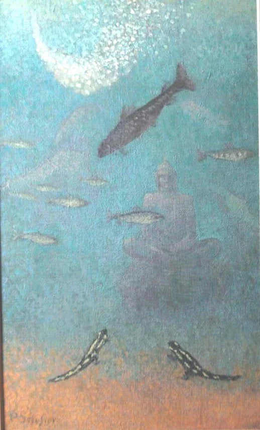 Bouddha englouti ou « vie universelle », hommage à Odilon Redon - Paul Sérusier