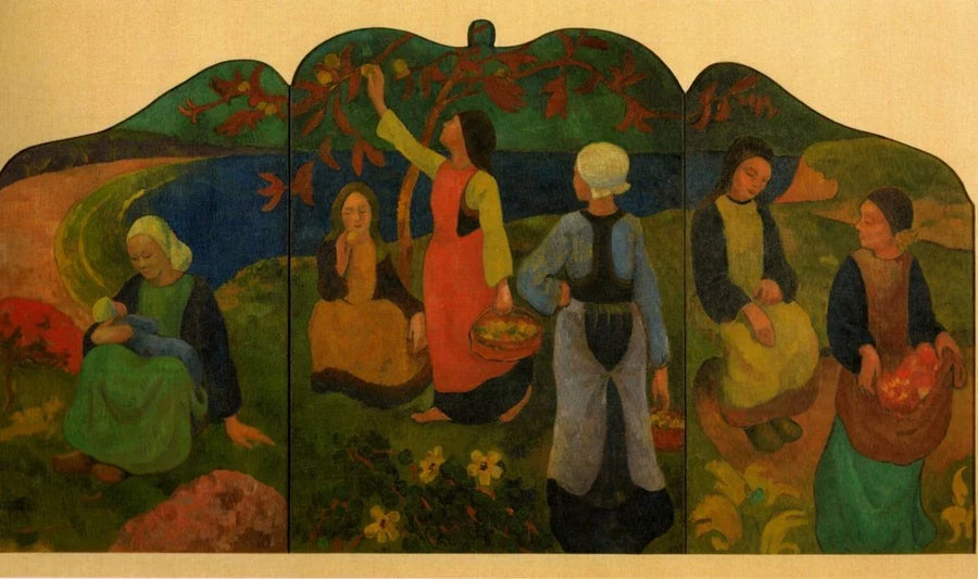 Triptyque de Pont-Aven ou Cueillette des pommes ou Paravent - Paul Sérusier