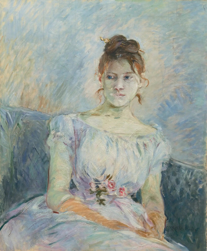 Paule Gobillard w sukni balowej - Berthe Morisot