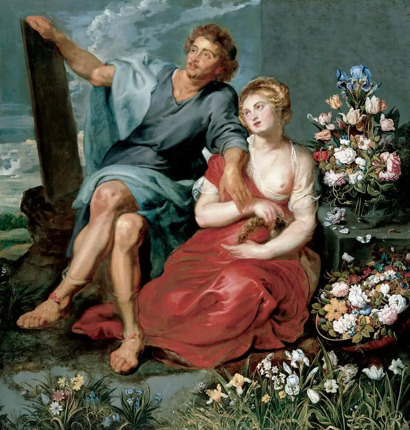 Pausias i Glycera - Peter Paul Rubens
