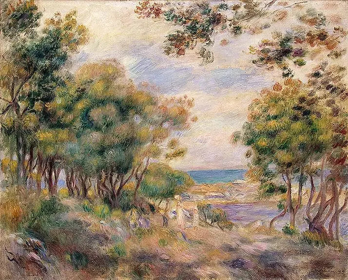 Krajobraz w Beaulieu - Pierre-Auguste Renoir