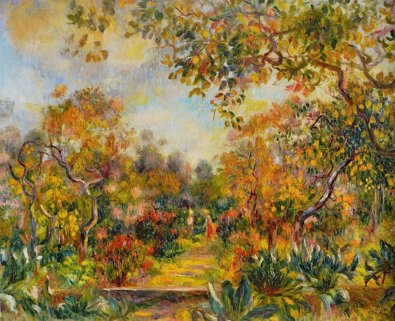 Krajobraz w Beaulieu - Pierre-Auguste Renoir