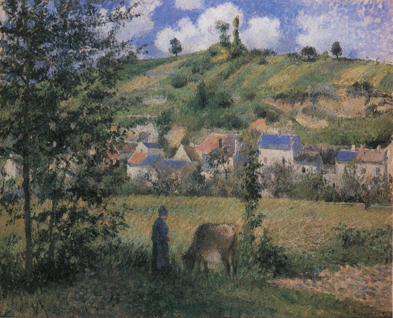 Krajobraz w Chaponval - Camille Pissarro