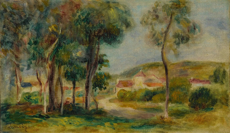 Krajobraz w Essoyes - Pierre-Auguste Renoir