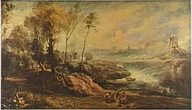 Pejzaż z ptaszkarzem - Peter Paul Rubens