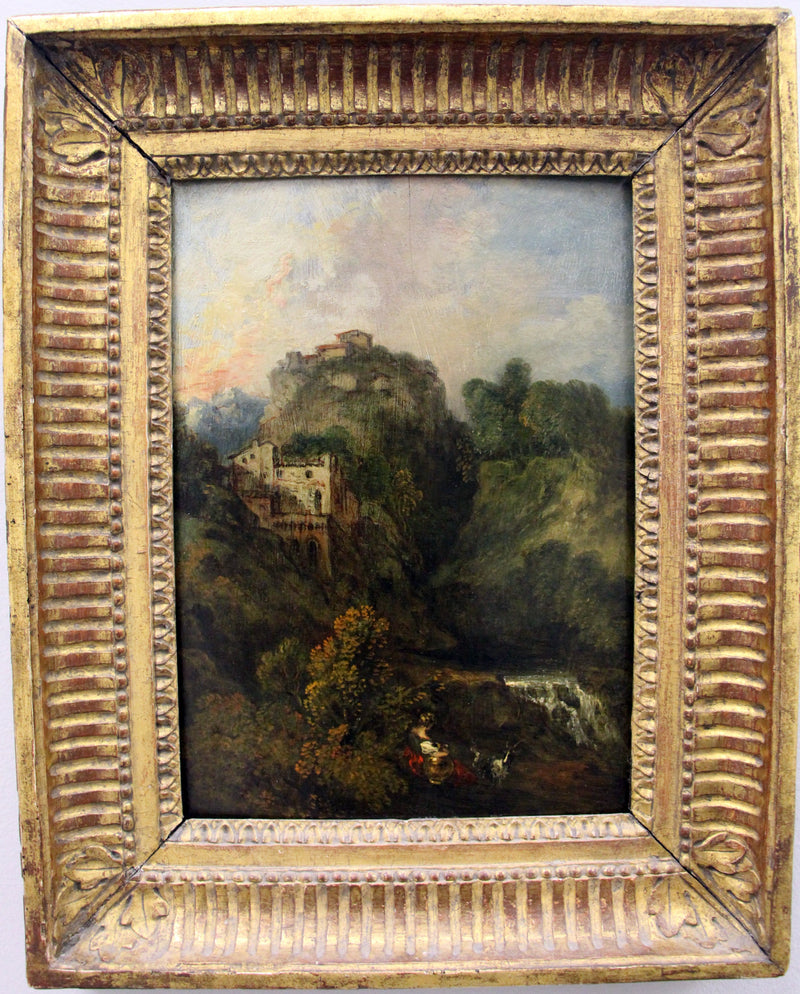 Pejzaż z kozą - Antoine Watteau