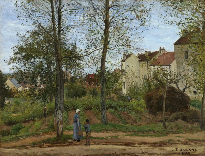 Krajobraz w Louveciennes, jesień - Camille Pissarro