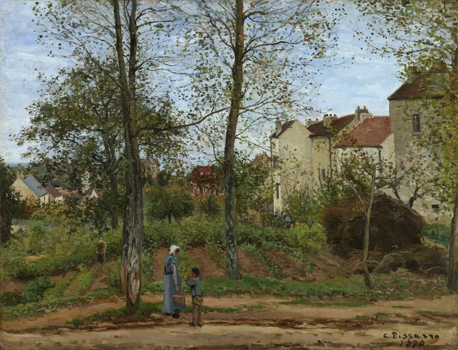 Krajobraz w Louveciennes, jesień - Camille Pissarro