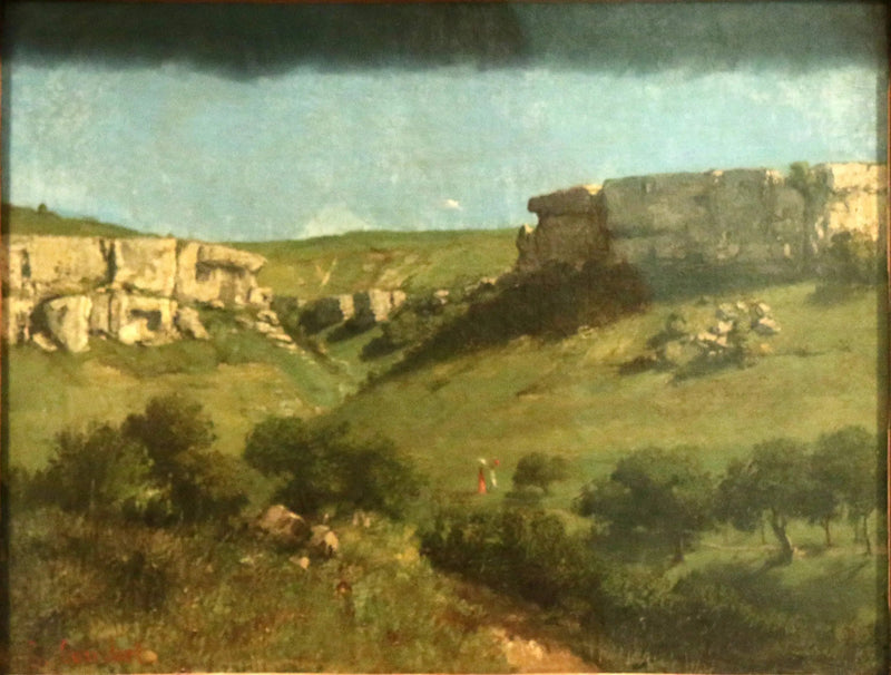Pejzaż w Ornans - Gustave Courbet