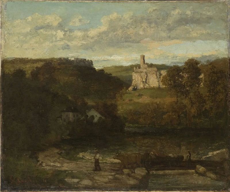 Pejzaż w Ornans - Gustave Courbet