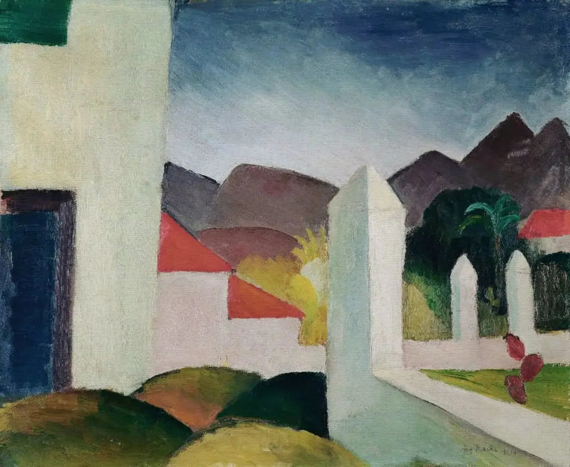 Krajobraz afrykański - August Macke